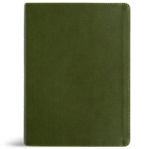NASB Study Bible, Olive Leathertouch, Indexed