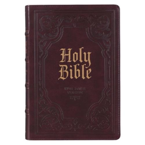 KJV Bible Giant Print Full-Size (Faux Leather, Dark Brown)