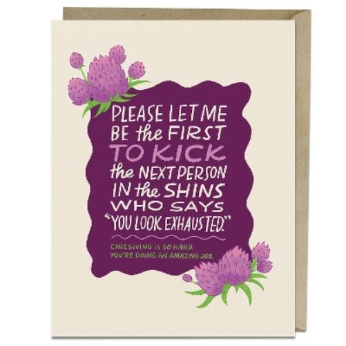 6-Pack Em & Friends Caregiving is Hard Greeting Card