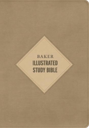 CSB Baker Illustrated Study Bible, Khaki Leathertouch, Indexed