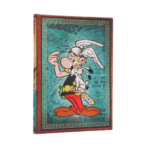 2027 Asterix the Gaul (The Adventures of Asterix) Midi 12-Month Hardcover Dayplanner (Elastic Band Closure) Verso