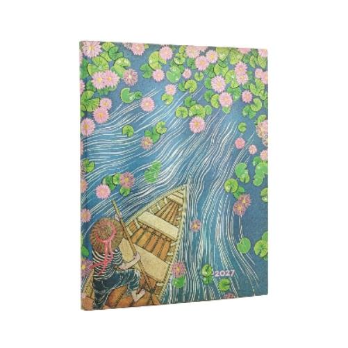 2027 Lotus River (Living with Yuko) Ultra 12-Month Softcover Dayplanner (Elastic Band Closure) Vertical