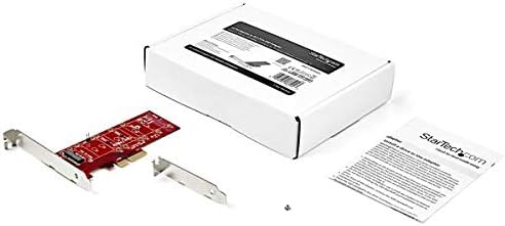 StarTech.com M2 PCIe SSD Adapter - x4 PCIe 3.0 NVMe / AHCI / NGFF / M-Key - Low Profile and Full Profile - SSD PCIe M.2 Adapter (PEX4M2E1