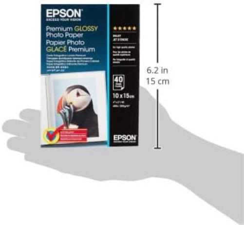 EPSON Premium glossy photo paper inkjet 255g/m2 (A6 paper 100x150mm) 2x40 sheets 1-pack