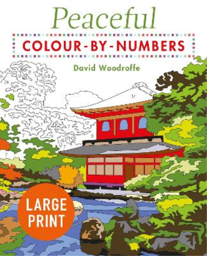 Large Print Peaceful Colour-by-Numbers