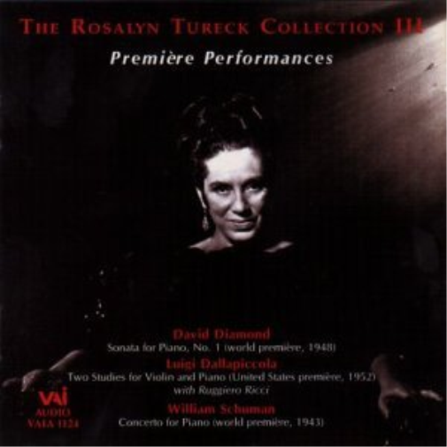 Rosalyn Tureck Collection 3, Premiere Performance