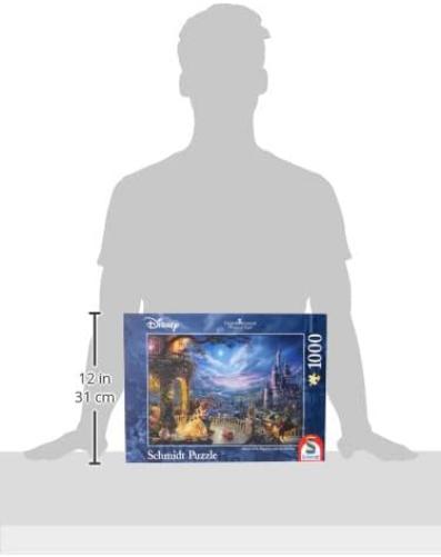 Schmidt Spiele | Thomas Kinkade: Disney Beauty and the Beast 2021 edition (1000pc) | Puzzle | Ages 12+