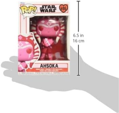 Funko Pop! Star Wars: Valentines - Ahsoka Tano - Star Wars: the Mandalorian - Collectable Vinyl Figure - Gift Idea - Official Merchandise - Toys for Kids & Adults - TV Fans Single