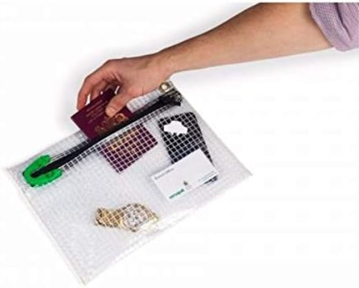 Versapak ASO_PLY 320 x 230 mm Personal Effects Security Bag - Clear