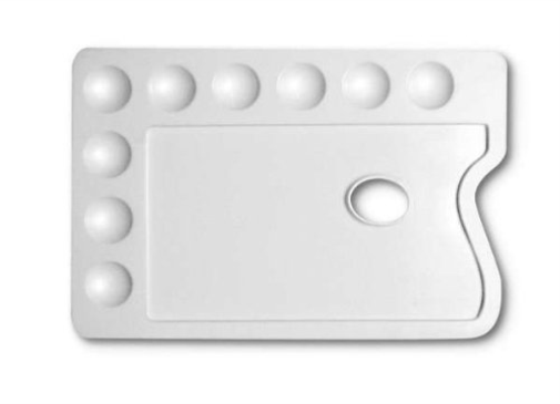 Tavolozza Rettangolare Plast