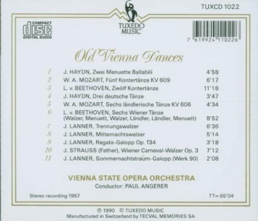 Haydn/Mozart: Old Vienna Dances