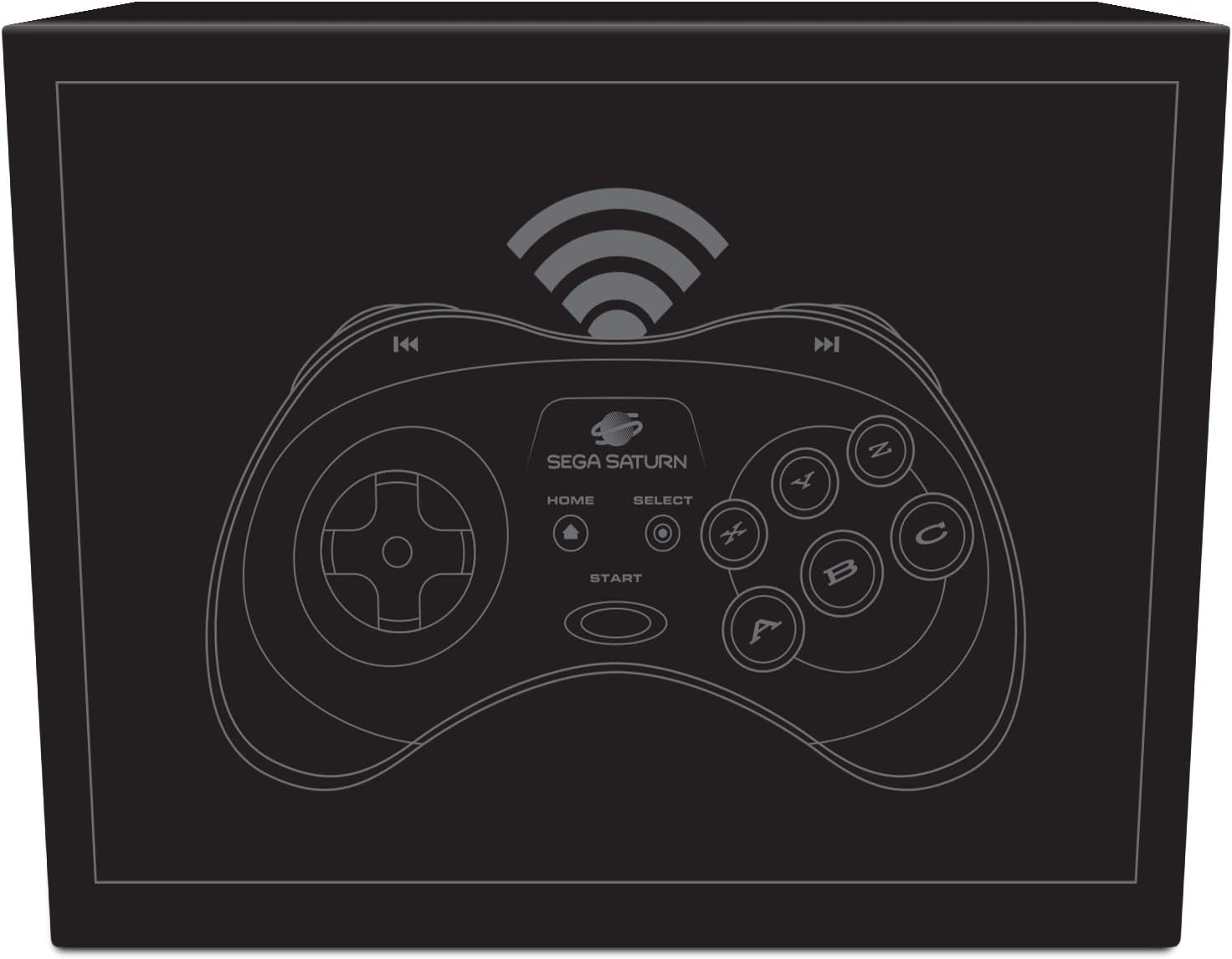 Retro-Bit Sega Saturn Bt Pad Black