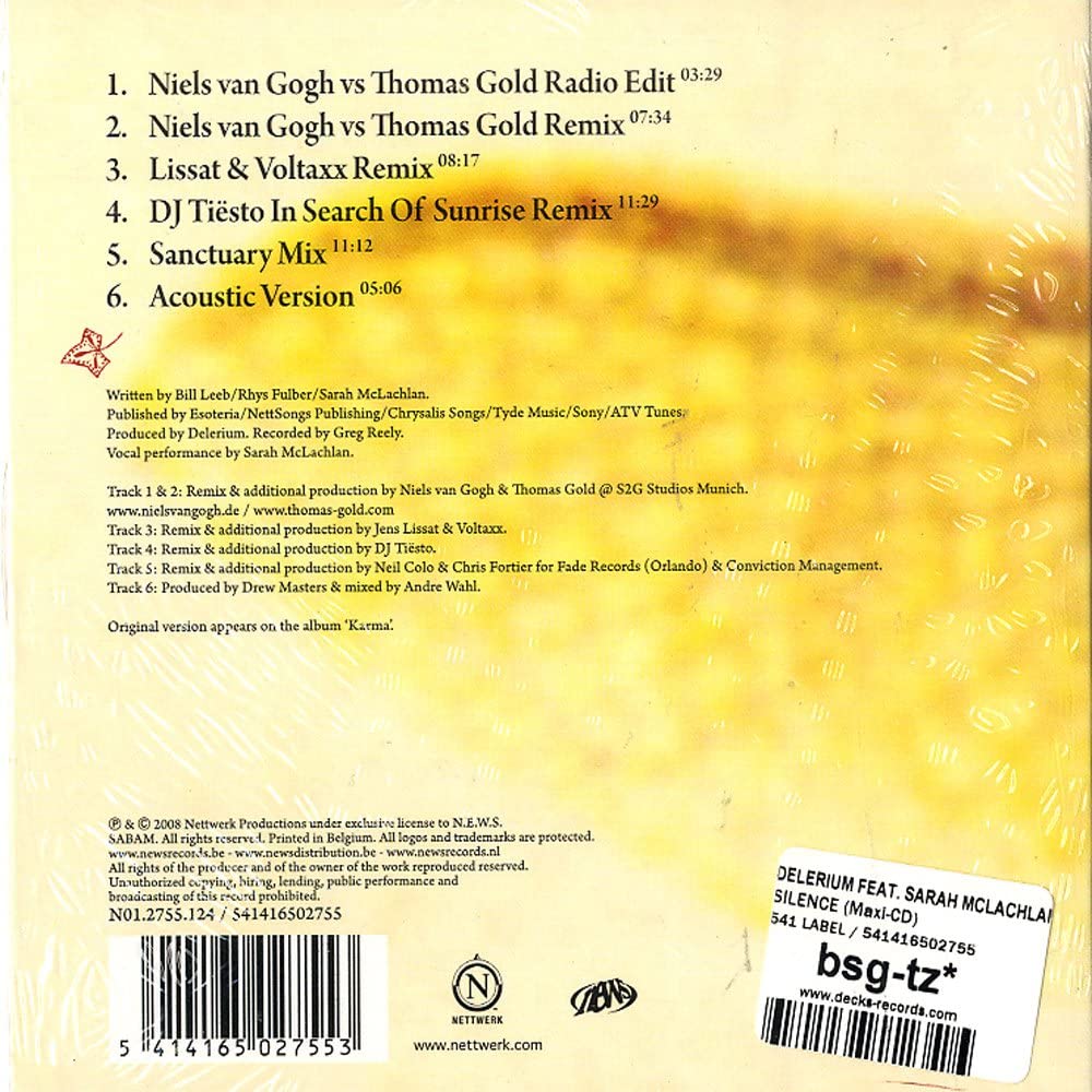 Silence: Niels van Gogh vs Thomas Gold Remixes