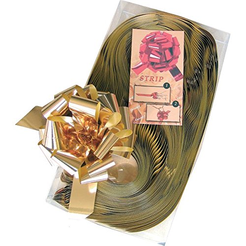 Pack of 30 Shiny Ribbon Ribbons, Width 31 mm, Metallic Blue, Christmas Gifts