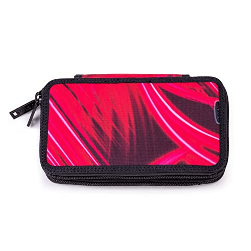 Jeva - Pencil Case Twozip - Pink Lightning (8865-96)