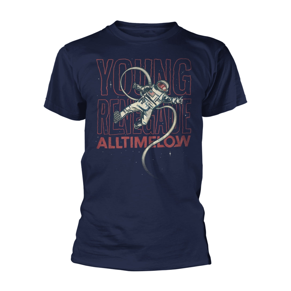 ALL TIME LOW - ASTRONAUT RENEGADE BLUE T-Shirt X-Large - ASTRONAUT RENEGADE