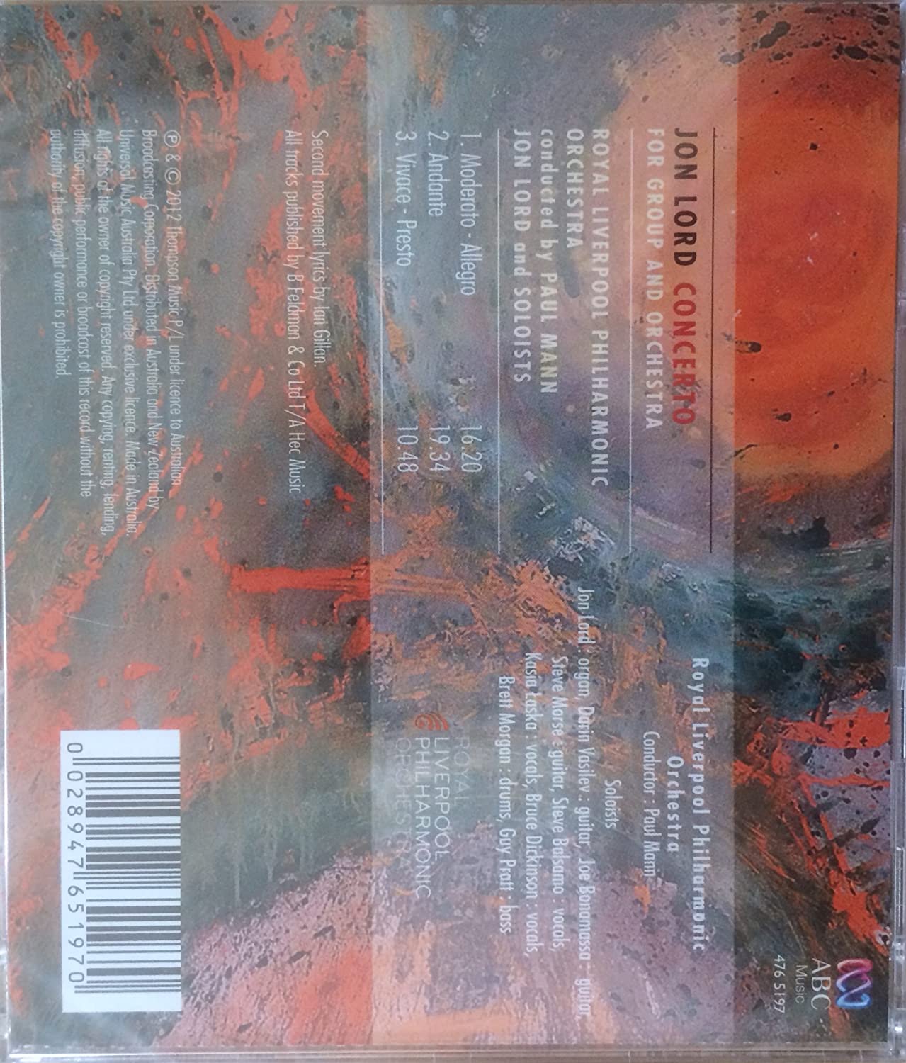 Concerto for Group & Orchestra