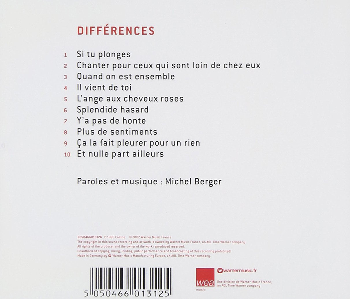 Differences = =