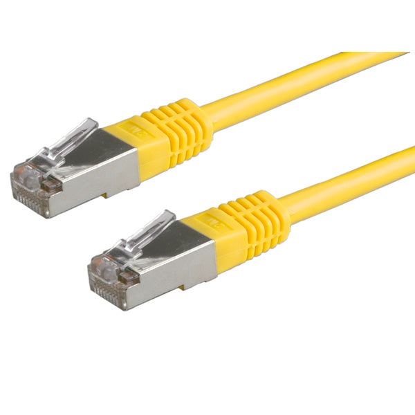 Value S/FTP (PiMF) Patch Cord Cat.6, yellow 0.5 m