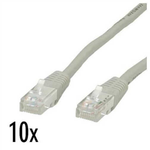 10X Cavo Patch Cat 6E Utp 3 Mt