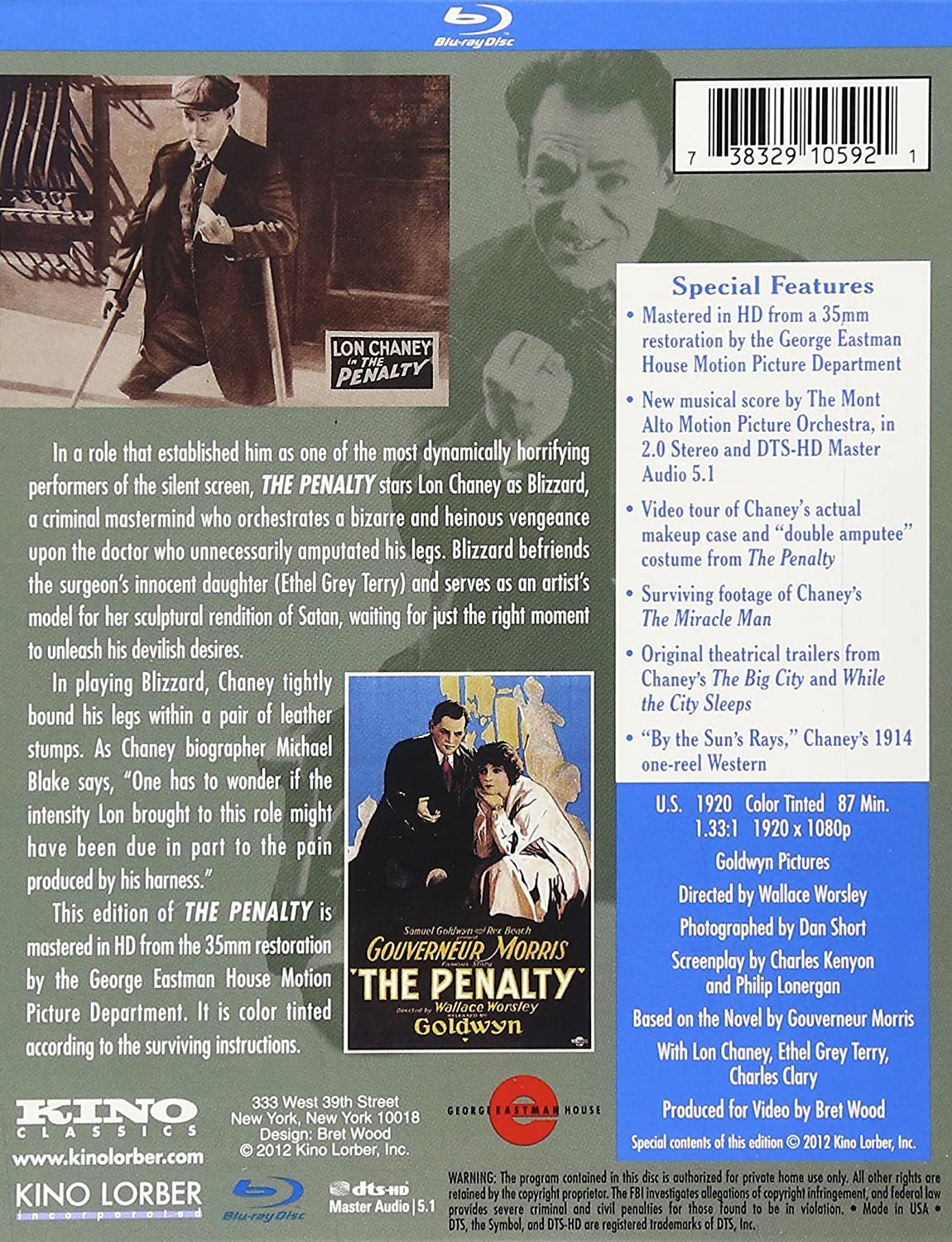 The Penalty: Kino Classics Special Edition