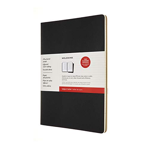CAHIER JOURNALS SUBJECT A4 BLACK/KRAFT BROWN