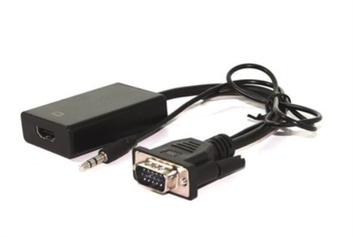 Nilox NX080200128 video cable adapter 0.15 m VGA (D-Sub) + 3.5mm HDMI Black