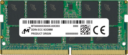 Micron MTA9ASF2G72HZ-3G2F1R memory module 16 GB DDR4 3200 MHz ECC