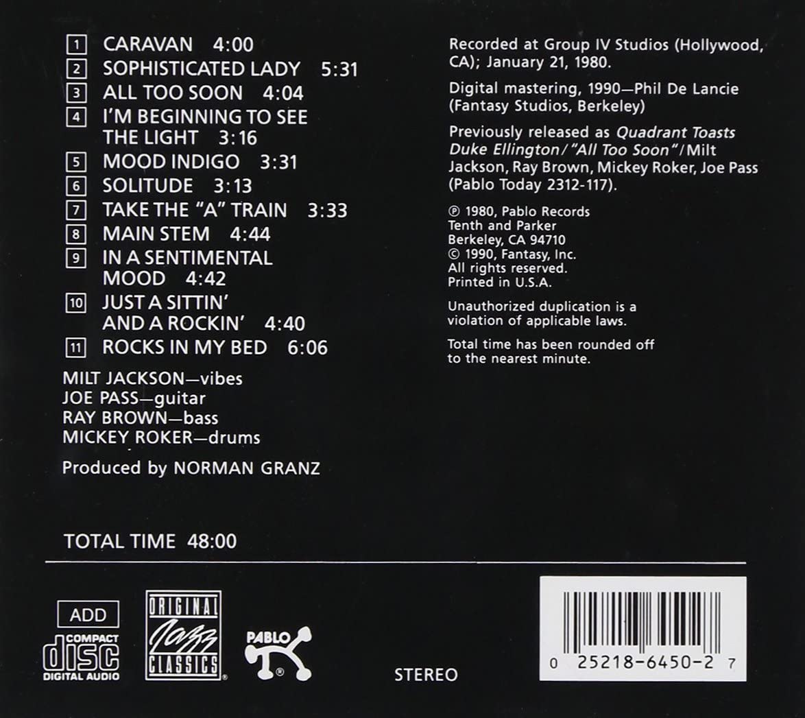 M.Jackson/R.Brown/M.Roker/J.Pass-Ellington Album