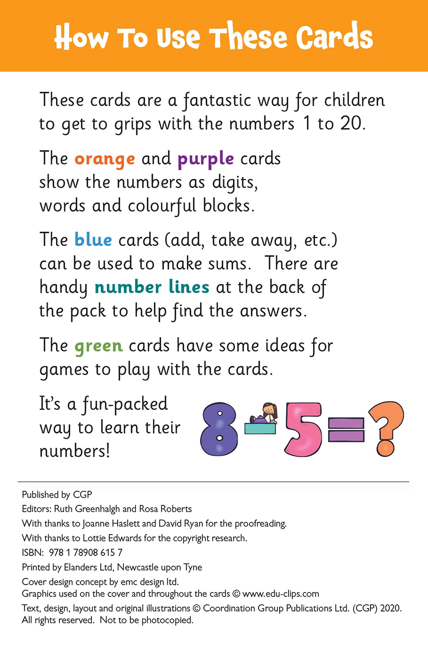 Numbers Flashcards for Ages 4-5 (Reception)