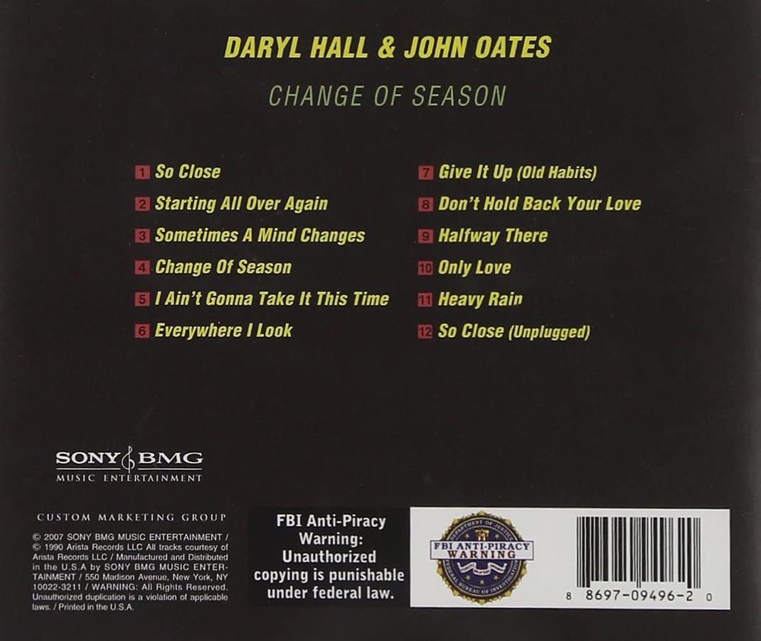 Daryl Hall & John Oates-Change Of Season