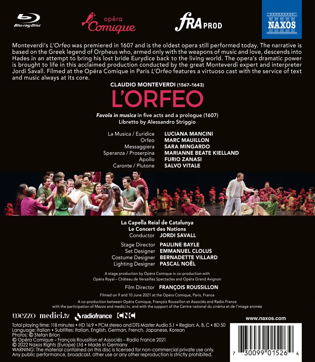 L'Orfeo: Les Concert Des Nations (Savall)