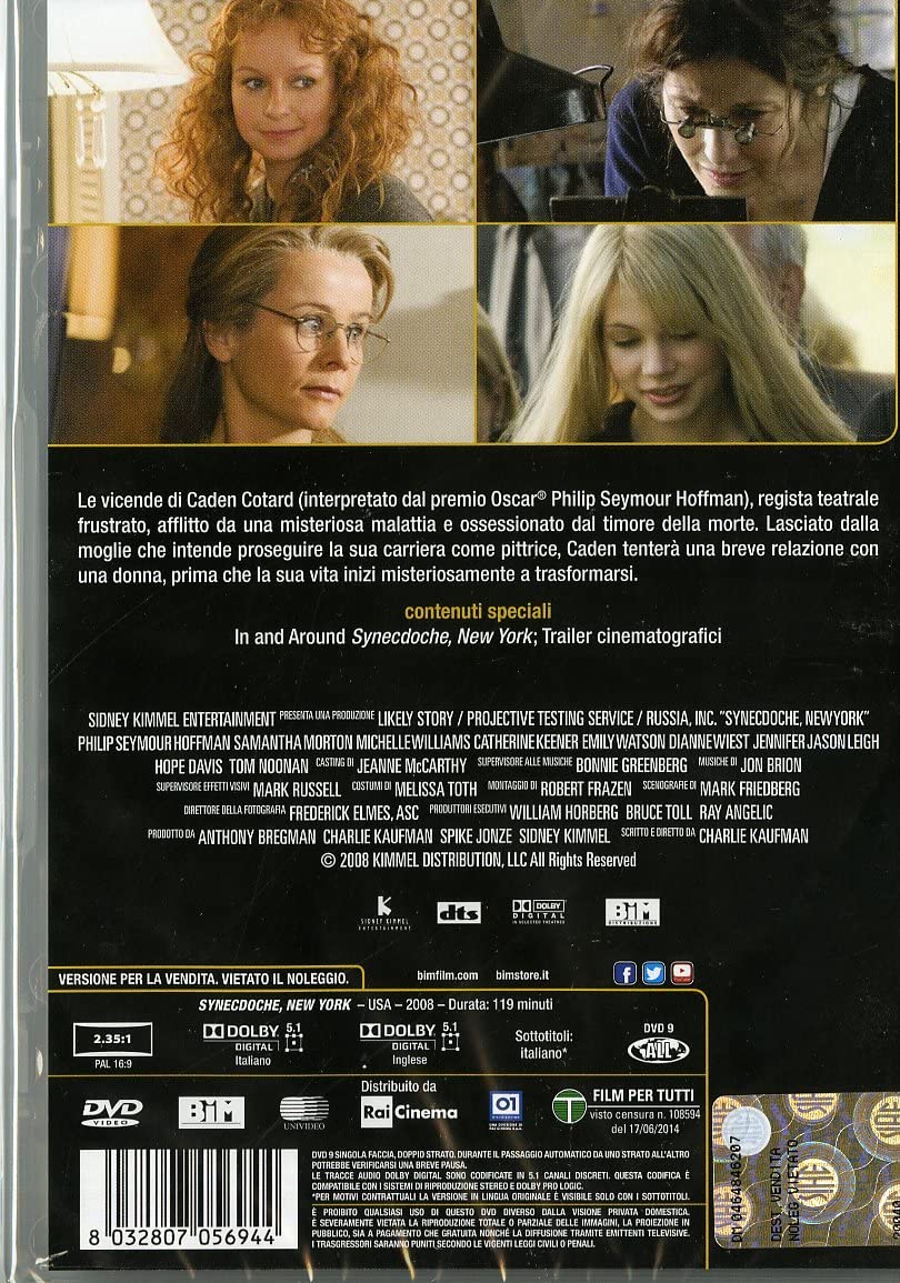 synecdoche, new york dvd Italian Import