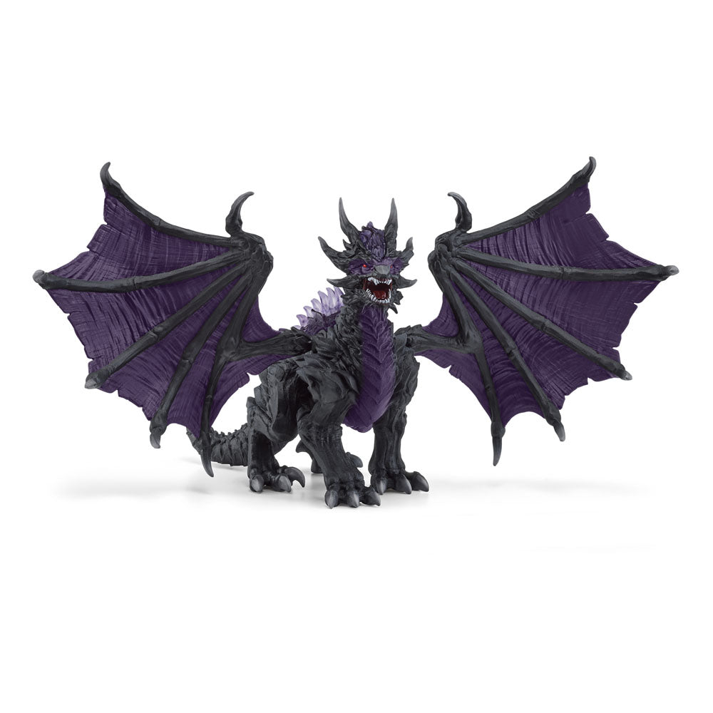 schleich ELDRADOR CREATURES 70152 Schattendrache - Sehr Realistischer Dunkler Schattendrache mit Beweglichen Flügeln - Sehr Robuste Figuren Actionfiguren für Jungen und Mädchen ab 7