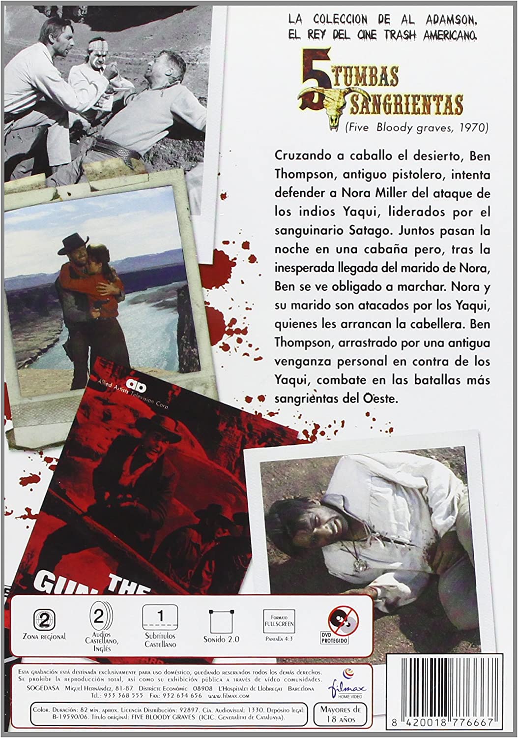 Cinco Tumbas Sangrientas *** Region 2 *** Spanish Edition ***