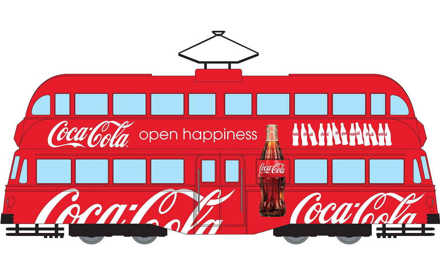 Corgi Coca Cola Double Decker Tram - Open Happiness