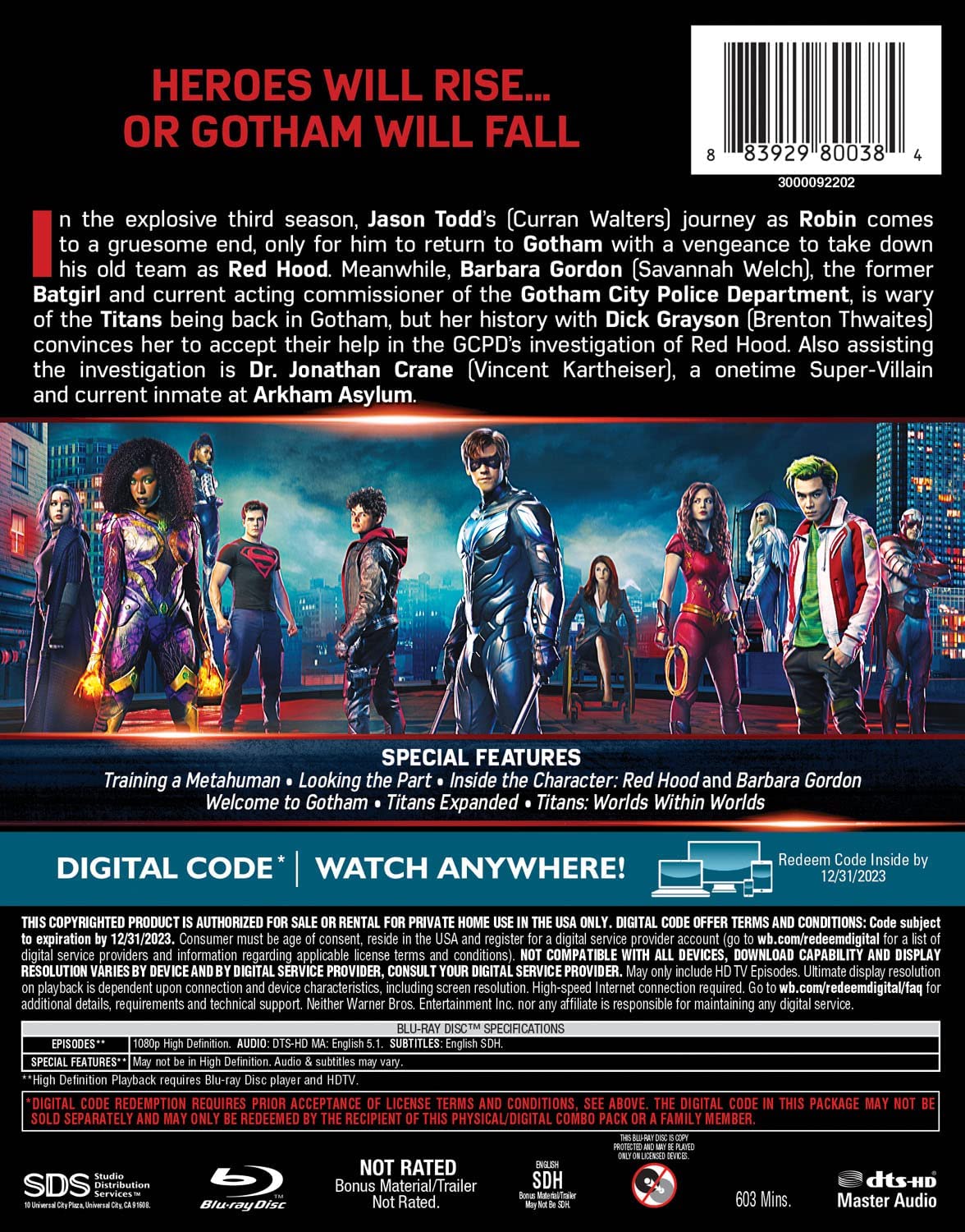 Titans: The Complete Third Season
