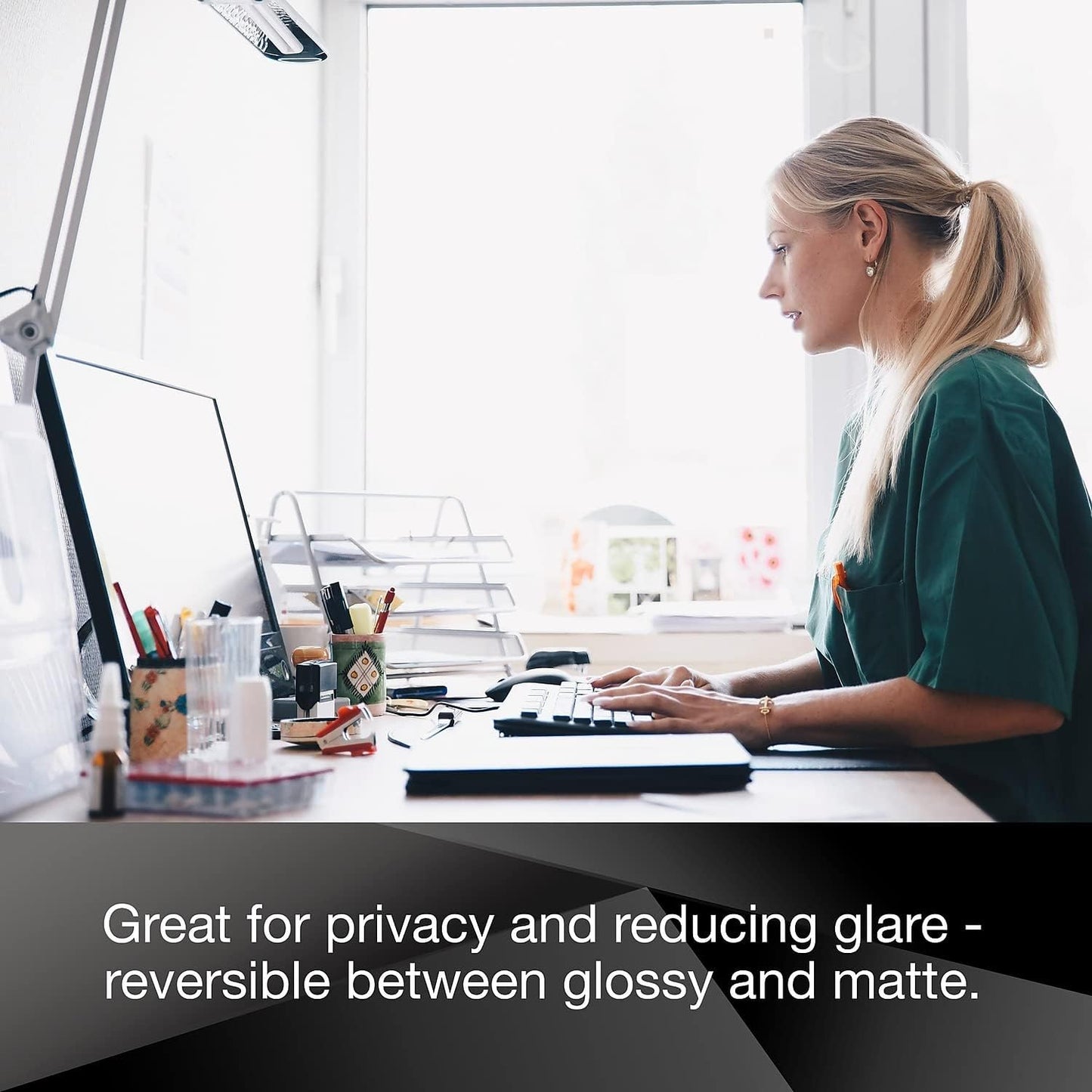 3M - Display Privacy Filter - Removable - Magnetic - 24``