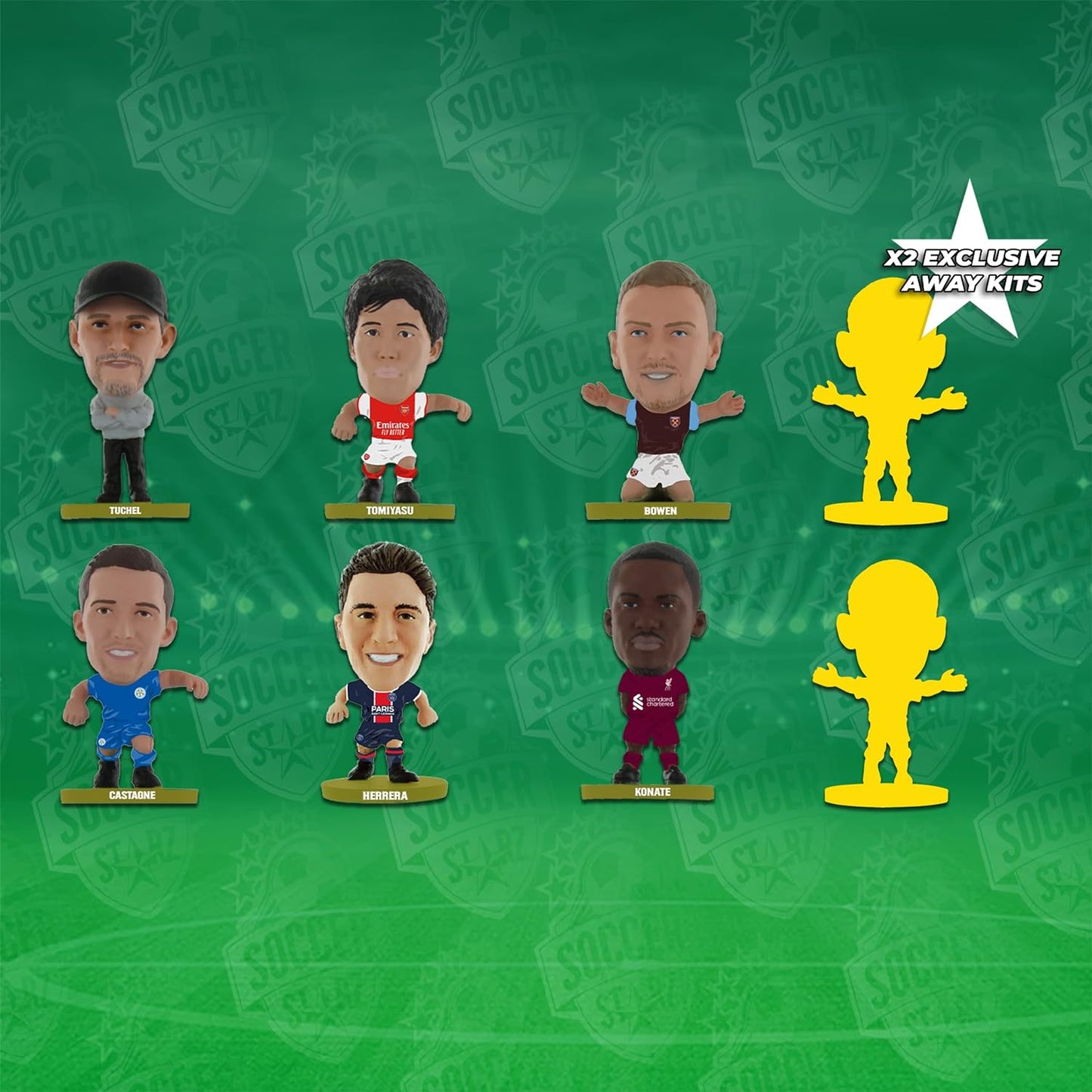 SoccerStarz - 8 Figure Launch Pack (GREEN Pack) 2022/23 Version