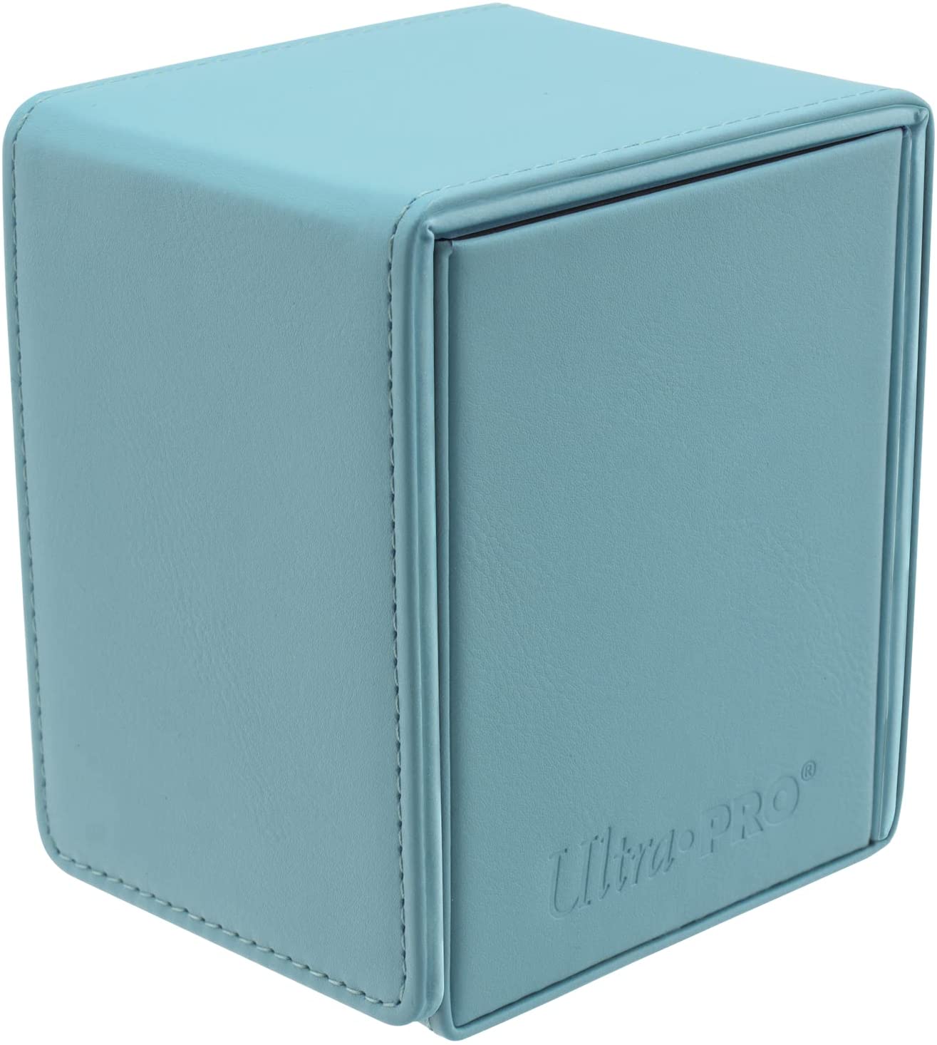 Ultra Pro - Vivid Alcove Flip Card Deck Box (Light Blue) - Stores & Protects Up To 100 Standard Size Collectible Cards, Baseball Cards, Gaming Cards, Sports Cards or Any Standard Size Cards