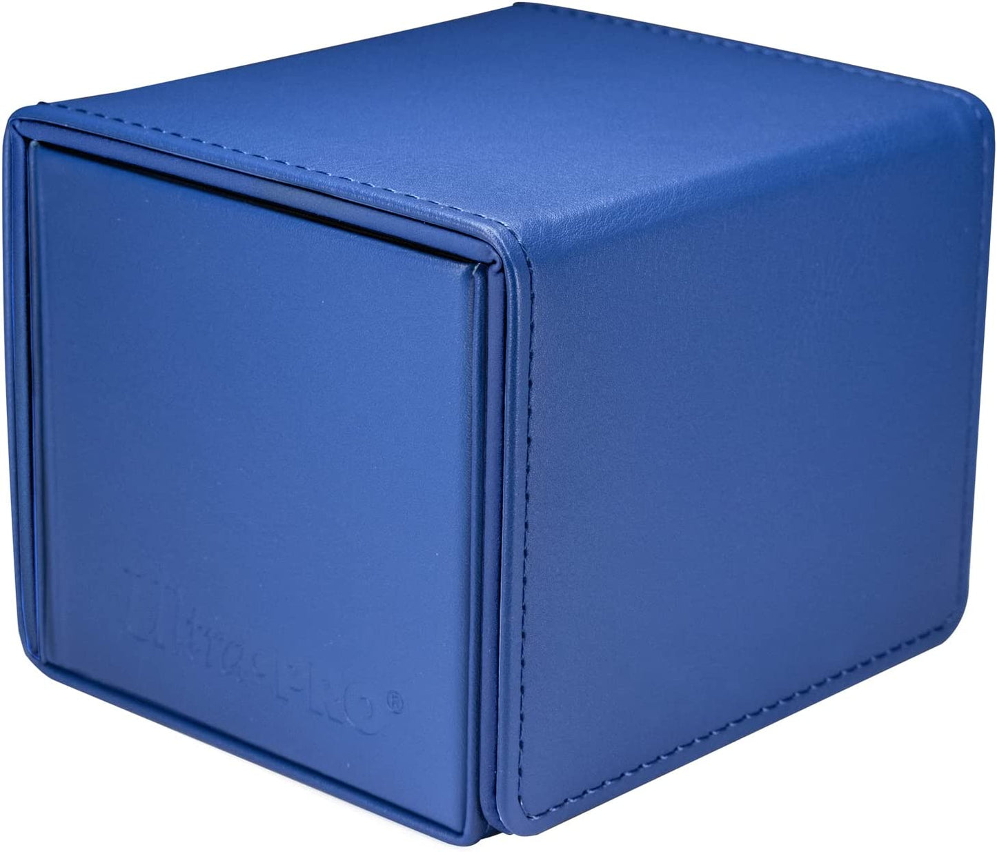 Ultra PRO - Vivid Alcove Edge Deck Box (Blue) - Stores & Protects Up To 100 Standard Size Collectible Cards, Baseball Cards, Gaming Cards, Sports Cards or Any Standard Size Cards In Your Collection
