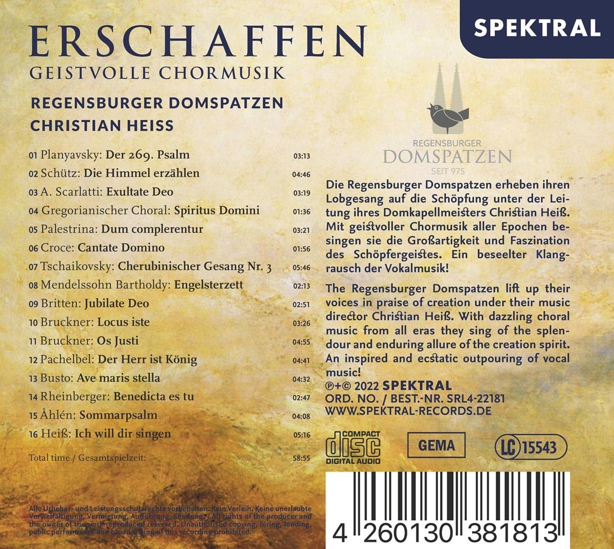Erschaffen - Geistvolle Chormusik