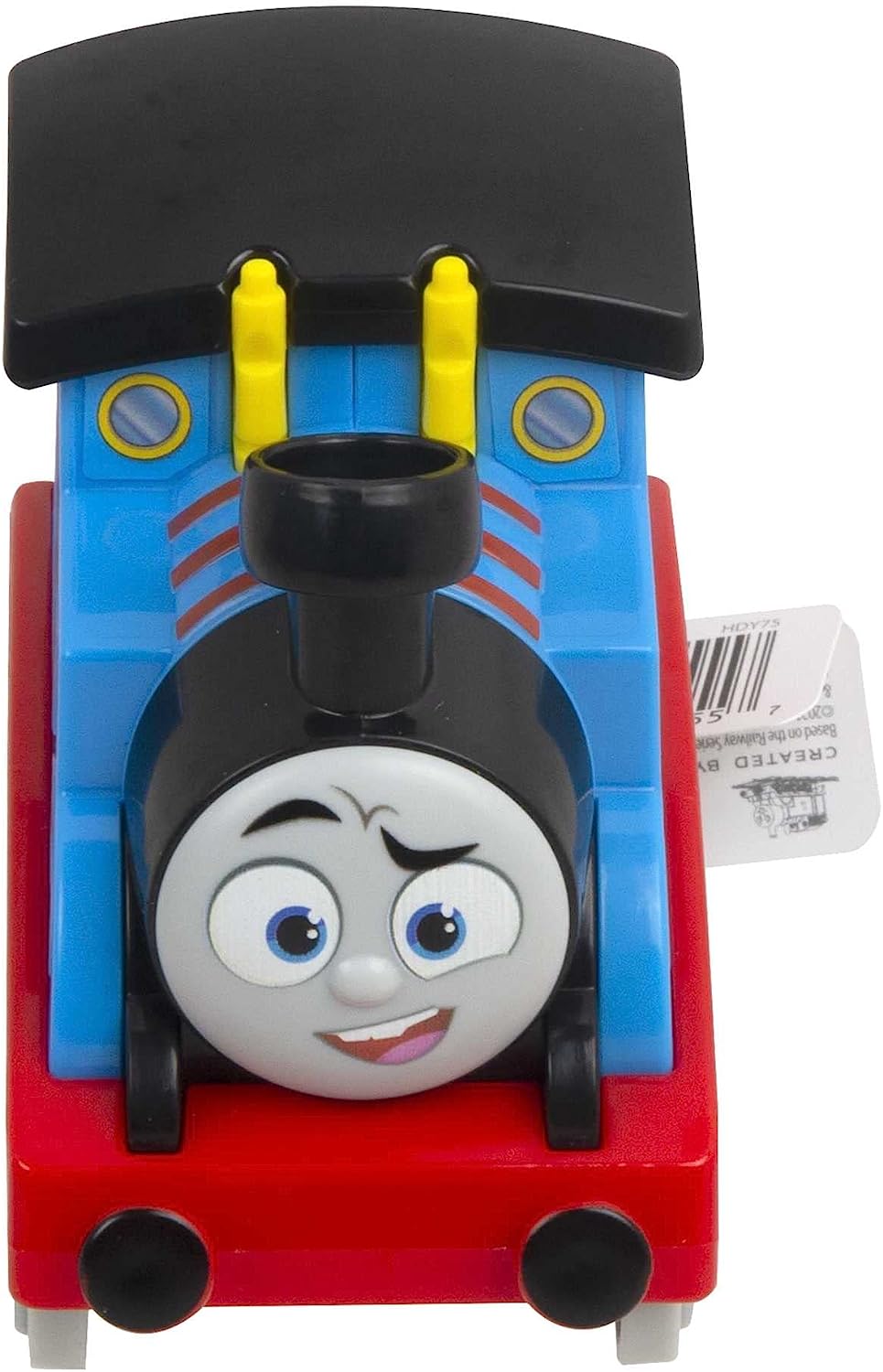 Fisher-Price Thomas & Friends Press n' Go Stunt Train Engine Thomas racing toy vehicle for toddlers and preschool kids ages 2+