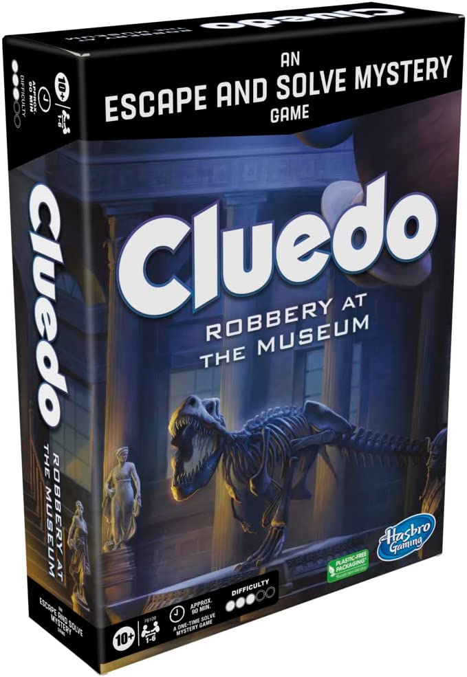 Hasbro Gaming Board Game Robbery at the Museum, Escape Room, Cooperative Family, Multicolor