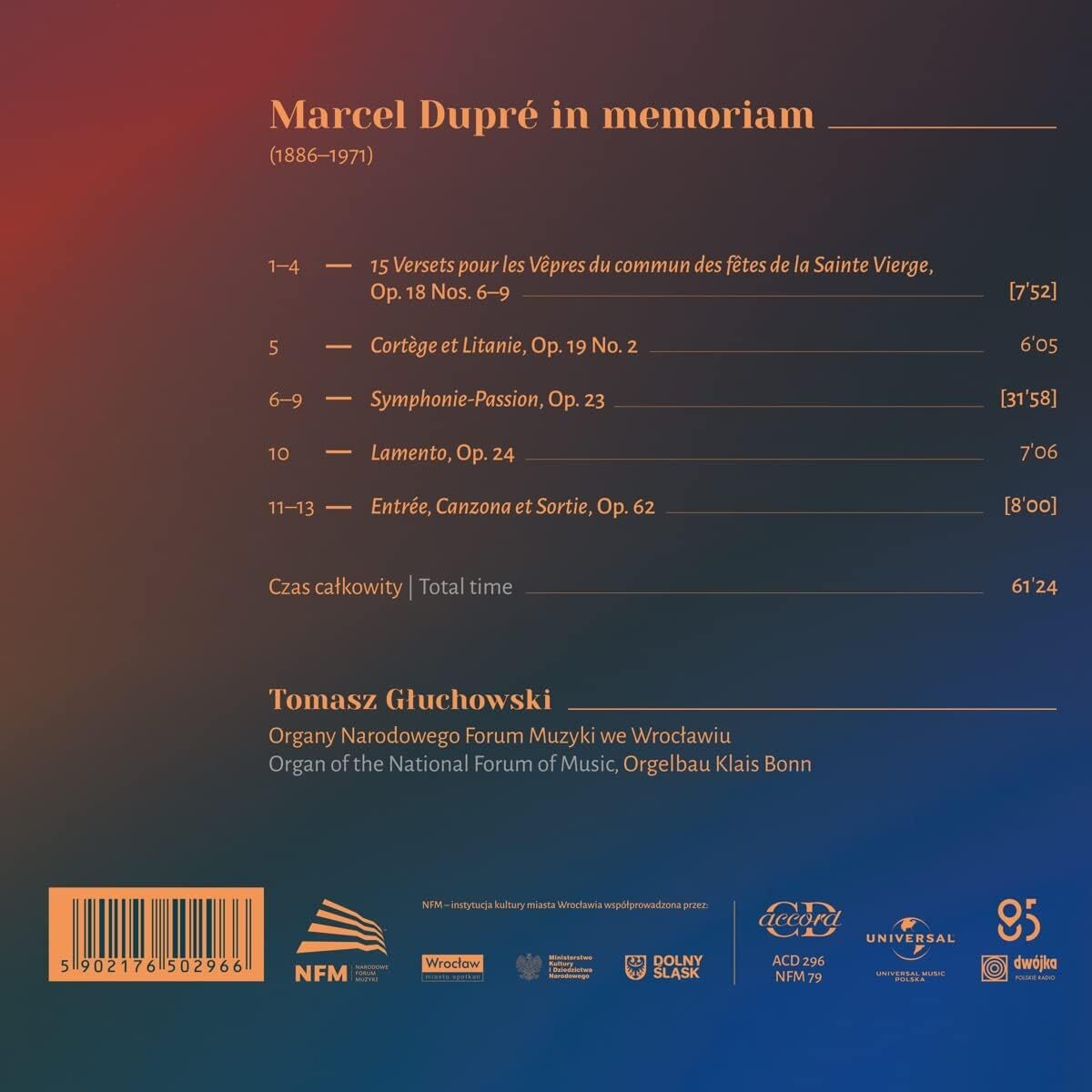 Marcel Dupré: In Memoriam