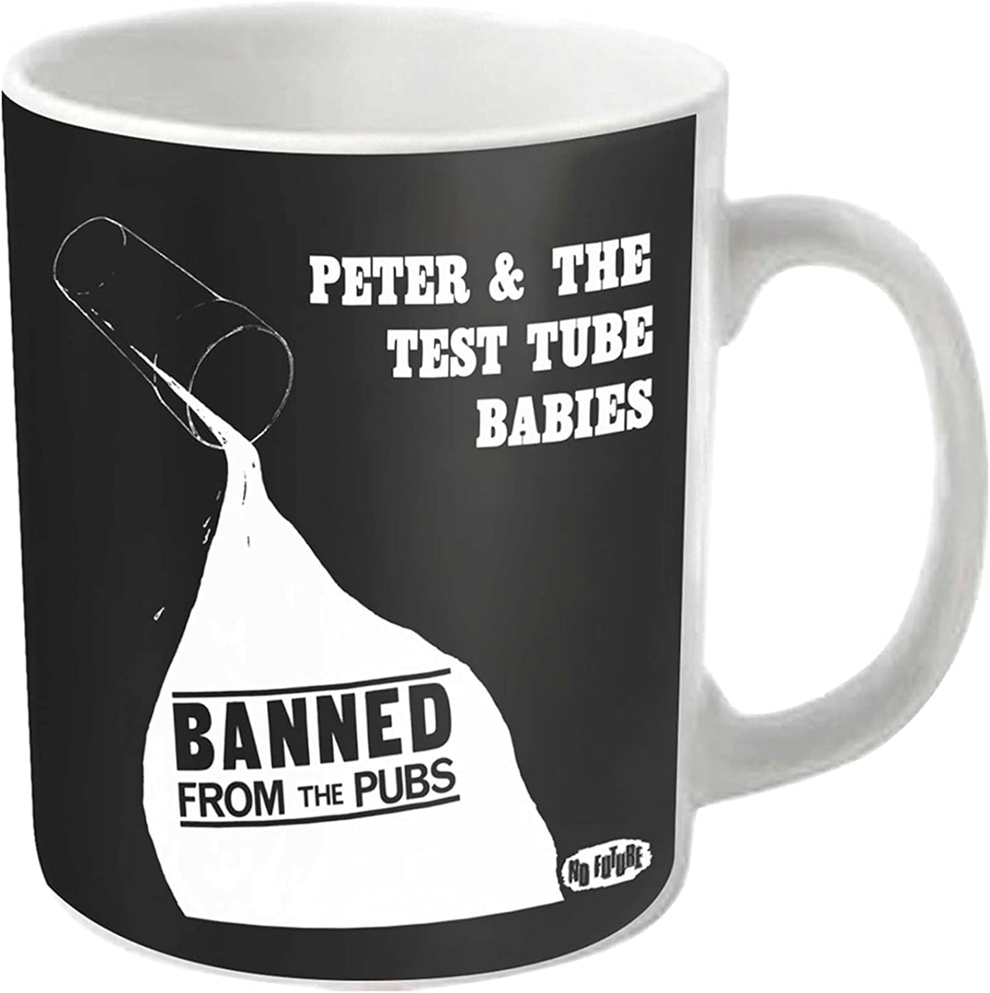Peter and The Test Tube Babies Mug Banned from The Pubs Official White Boxed One Size