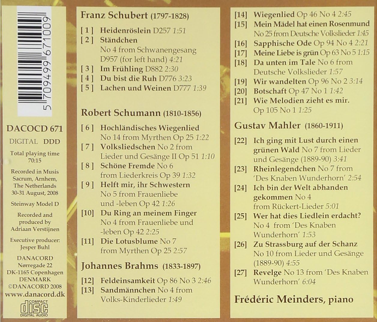 Frederic Meinders Plays