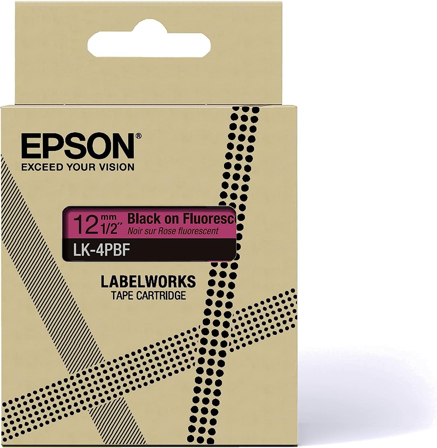 Fluorescent Pink/Black 12mm LK-4PBF Pink / Black