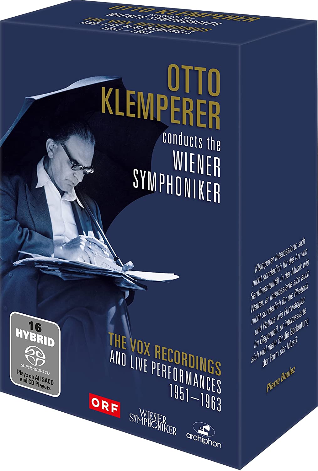 Otto Klemperer & Wiener Symphoniker - The Vox Recordings & Live-Performances 1951-1963 (Limited Edition/16 SACDs