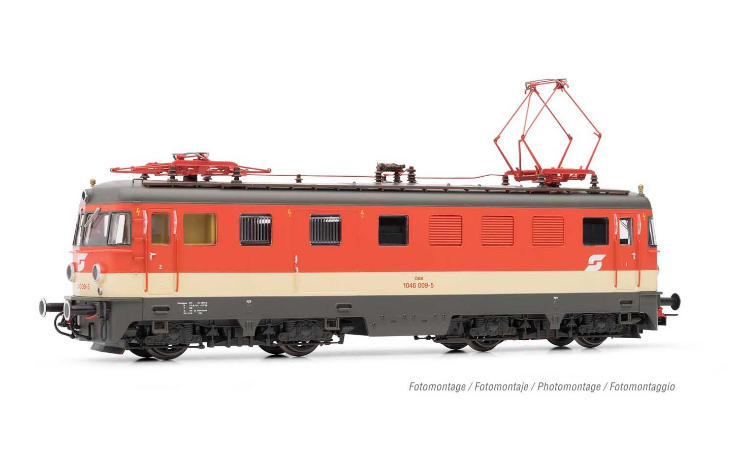 Rivarossi ÖBB, electric locomotive class 1046, vermillion livery, period IV